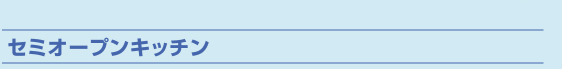 セミオープンキッチン