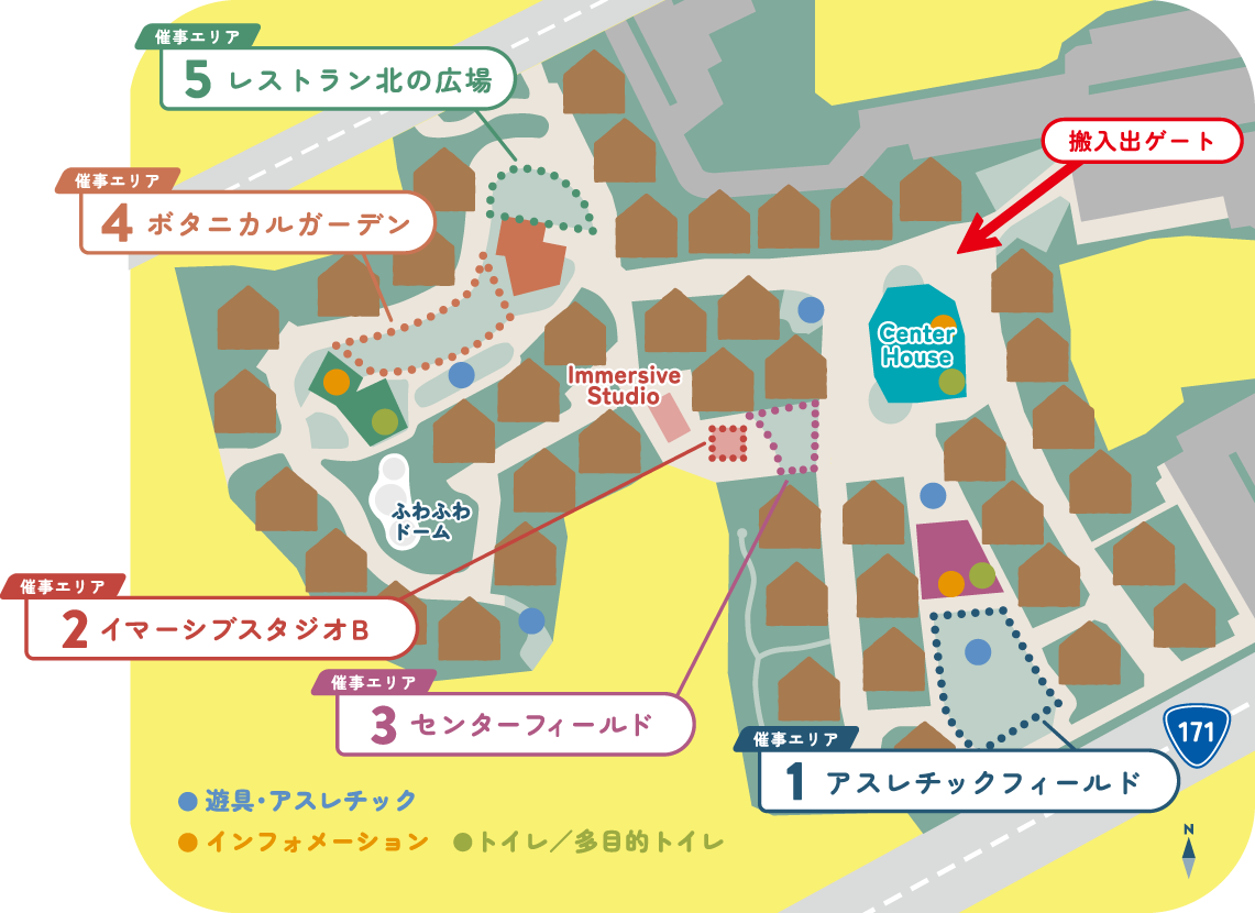 イベントスペースのマップ