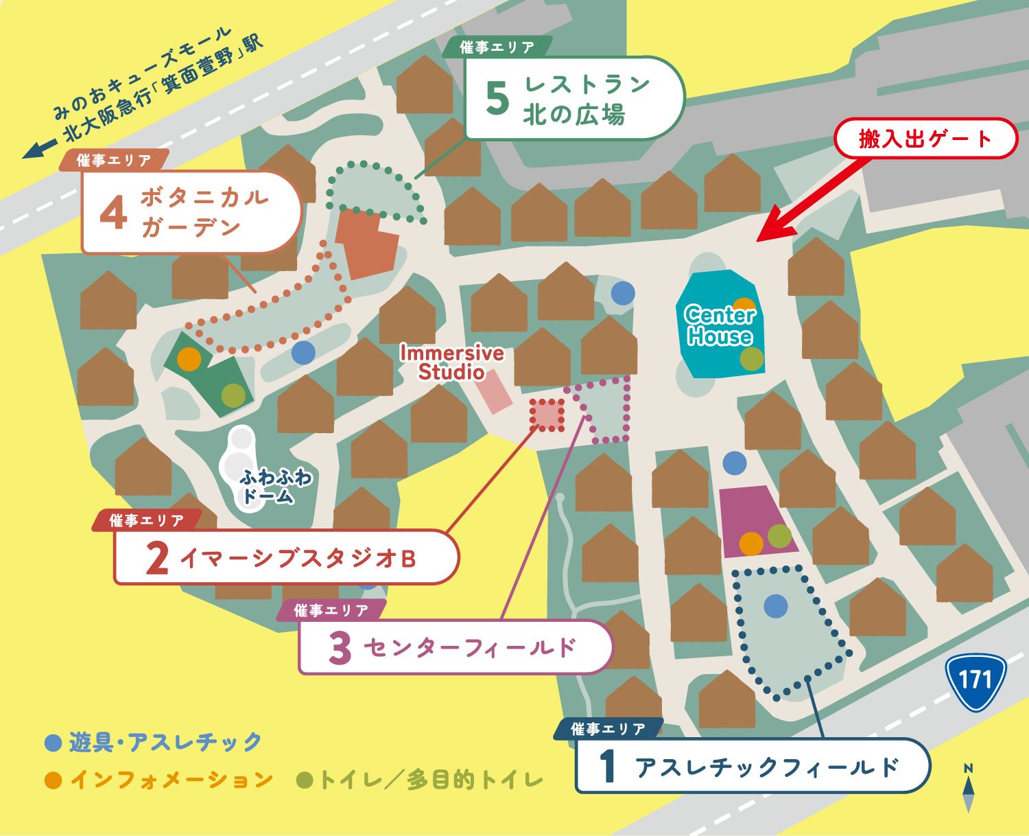 イベントスペースのマップ