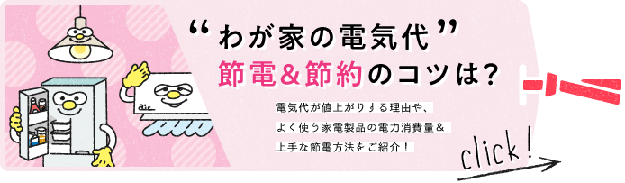 “わが家の電気代”　節電＆節約のコツは？