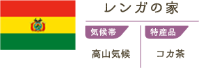 レンガの家　気候帯/高山気候　特産品/コカ茶