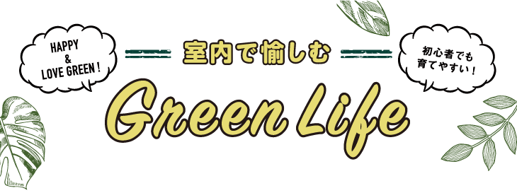 室内で愉しむGreen Life
