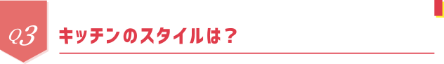 Q3 キッチンのスタイルは？