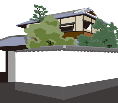 志賀直哉旧居イラスト