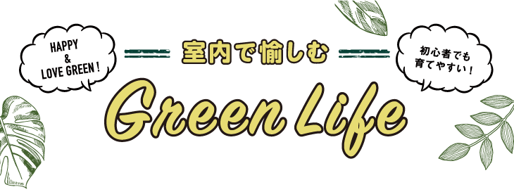 室内で愉しむ  初心者でも育てやすい！ Green Life (HAPPY & LOVE GREEN !)
