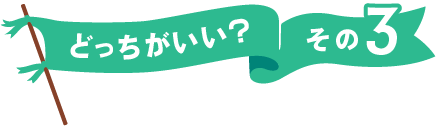 どっちがいい？その3